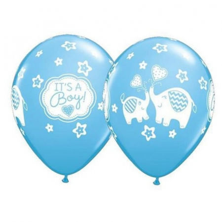 Botez Baietel - Baloane latex inscriptionate it's a boy Elefant DB45442