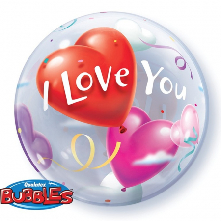 I love you - Balon Bubble 56cm I Love You DB16676