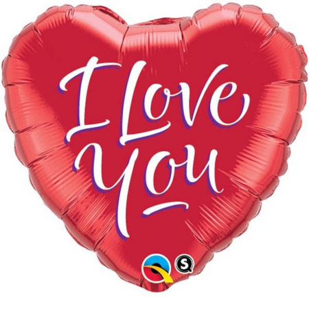 I love you - Balon Folie 45 cm Inima - I Love You DB29133