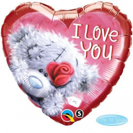 I love you - Balon Folie 45 cm Inima Teddy Bear I love You DB20811