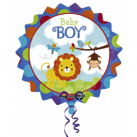Botez Baietel - Balon Folie Baby Boy Safari 45 cm 1 buc DB2684501