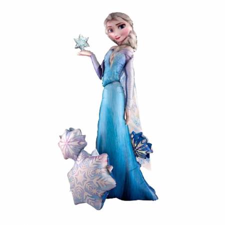 Baloane Personaje - Balon Folie Figurina Airwalker Frozen Elsa 144 cm 1 buc DB110087