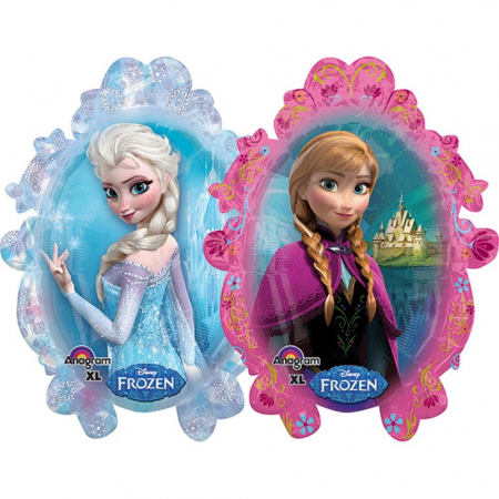 Baloane Personaje - Balon Folie Figurina Anna Si Elsa Frozen 63x78 cm 1 buc DB32915