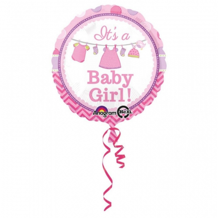 Botez Fetita - Balon Folie It`s a Baby Girl 45 cm 1 buc DB30909