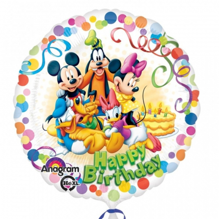 Baloane Folie - Balon Folie Mickey Friends Happy Birthday 45 cm 1 buc DB29007