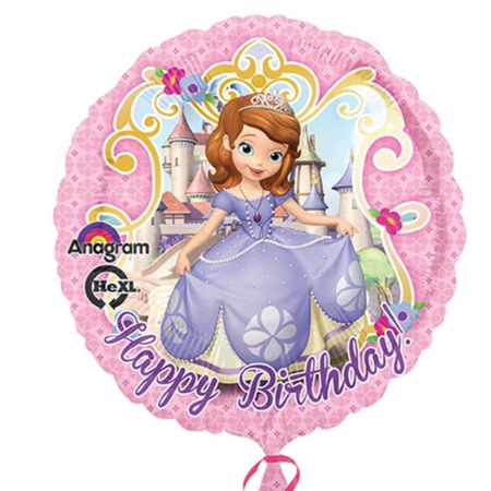 Baloane Folie - Balon Folie Sofia Intai Happy Birthday 45 cm 1 buc DB27530