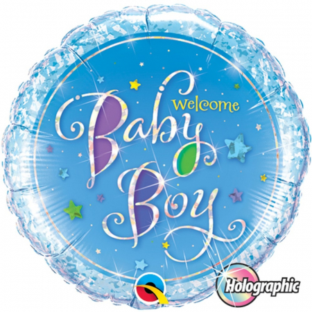 Botez Baietel - Balon Folie Welcome Baby Boy 45 cm 1 buc DB35312