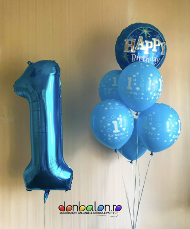 Buchete de Baloane - Buchet 1st Birthday  DBB37919