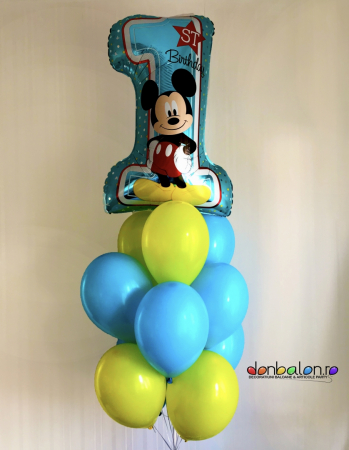 Buchete de Baloane - Buchet 1st Birthday Mickey Boy DBB34343