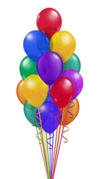 Buchete de Baloane - Buchet Baloane Latex cu Heliu 25 buc 26 cm DBBBLH25