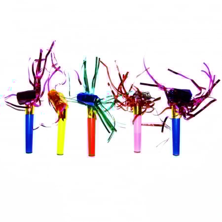 Suflatori - Suflatori Metalizate Cu Franjuri Asortate 6.3 cm set 8 buc DB.SMFIT.S.FOLIE.FR