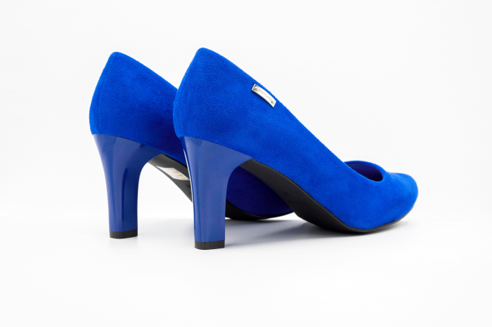 Pantofi office din piele intoarsa BLUE [3]