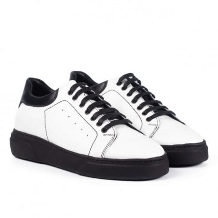 Barbati - Pantofi casual barbati, alb