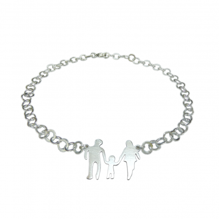 Bratara argint personalizata MAMA TATA COPILUL argint reglabila 9413405 Dras [1]