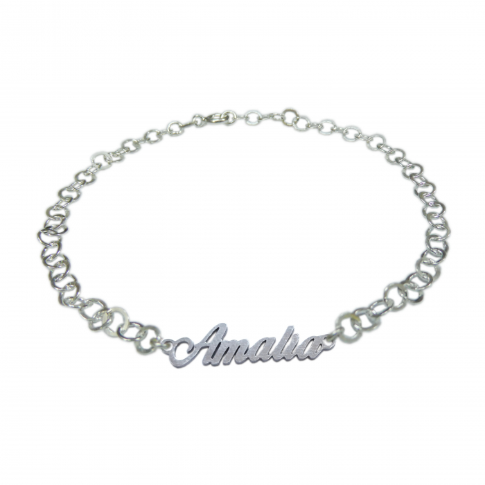 Bratara argint personalizata nume Amalia argint reglabila 9438380 Dras [1]