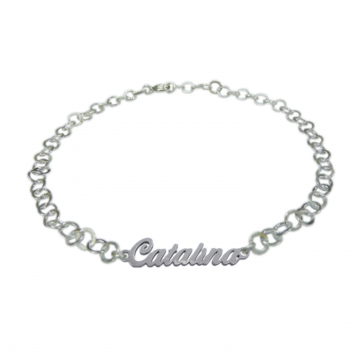 Bratara argint personalizata nume Catalina argint reglabila 9462380 Dras [1]
