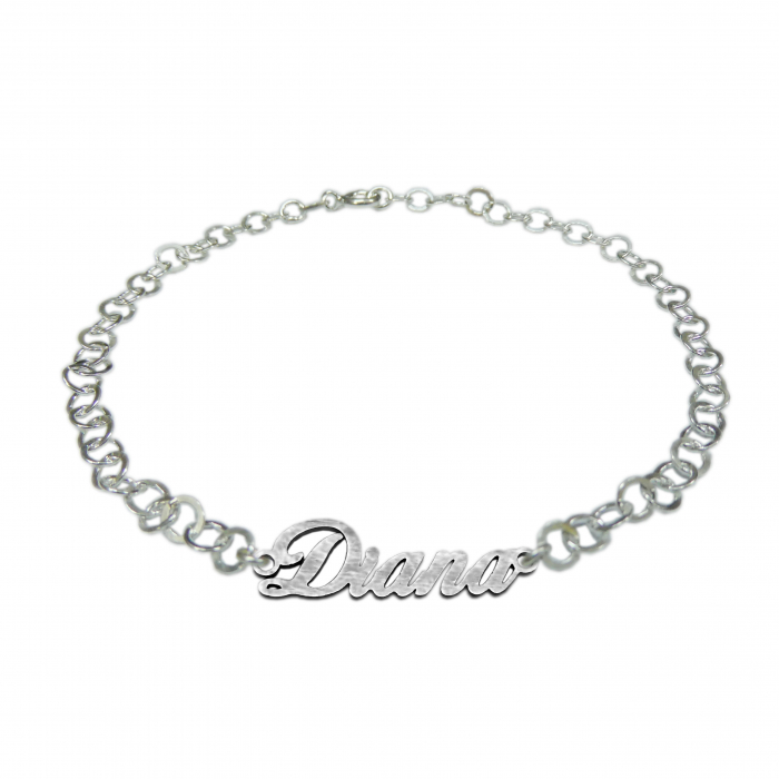 Bratara argint personalizata nume Diana argint reglabila 9419380 Dras [1]