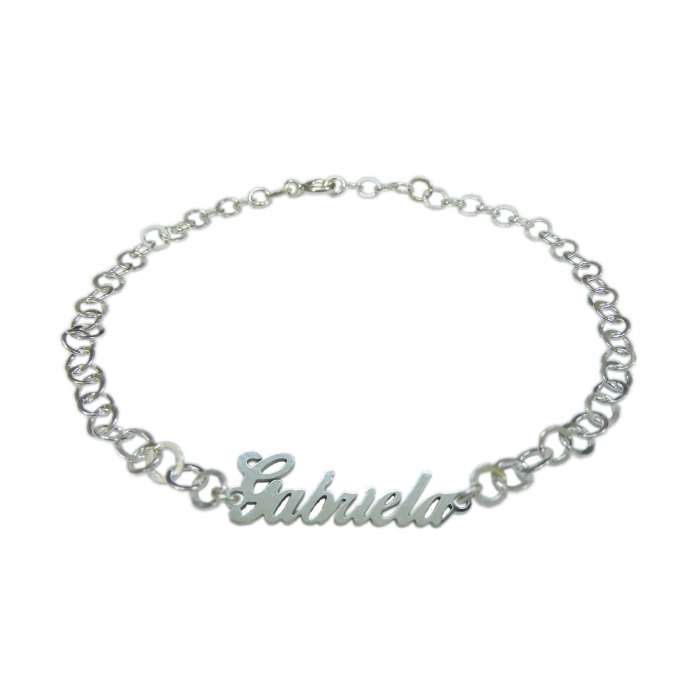 Bratara argint personalizata nume Gabriela argint reglabila 9421380 Dras [1]