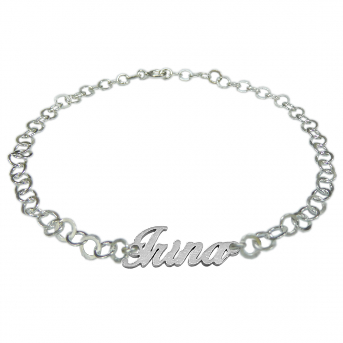 Bratara argint personalizata nume Irina argint reglabila 9452380 Dras [1]