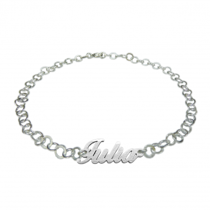 Bratara argint personalizata nume Iulia argint reglabila 9434380 Dras [1]