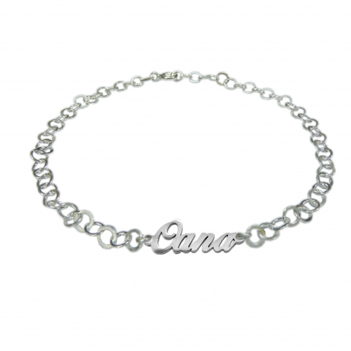 Bratara argint personalizata nume Oana argint reglabila 9433380 Dras [1]