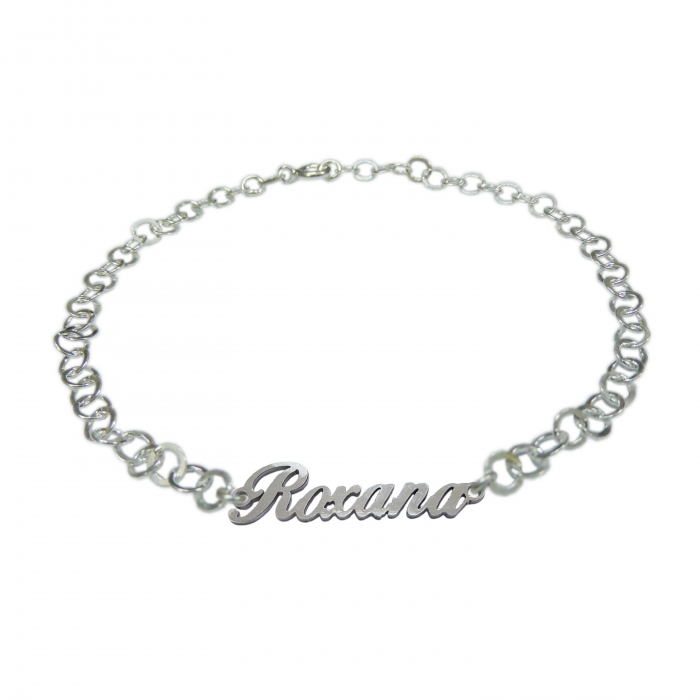 Bratara argint personalizata nume Roxana argint reglabila 9464380 Dras [1]