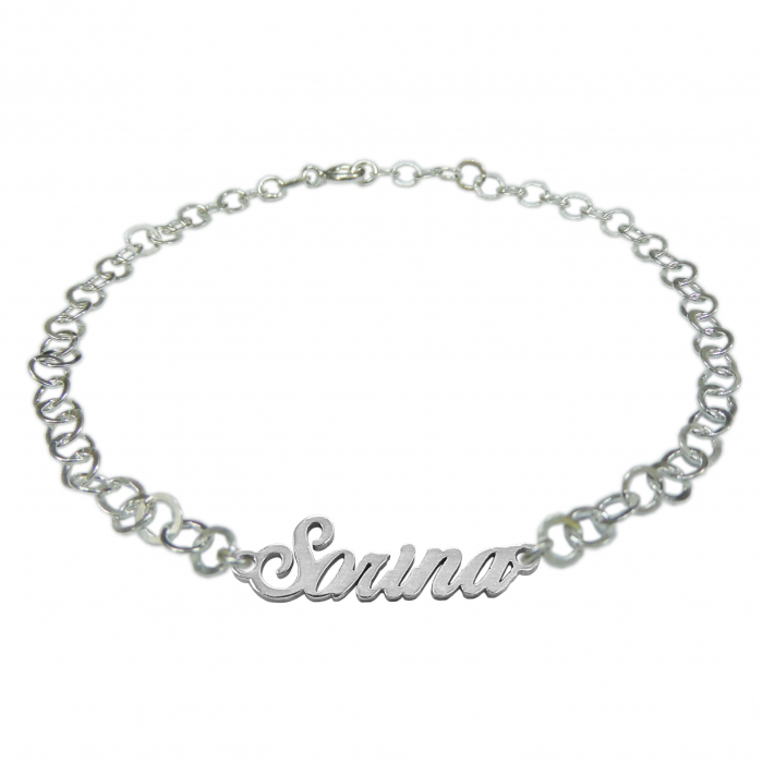 Bratara argint personalizata nume Sorina argint reglabila 9458380 Dras [1]