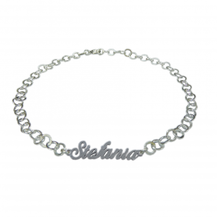 Bratara argint personalizata nume Stefania argint reglabila 9424380 Dras [1]