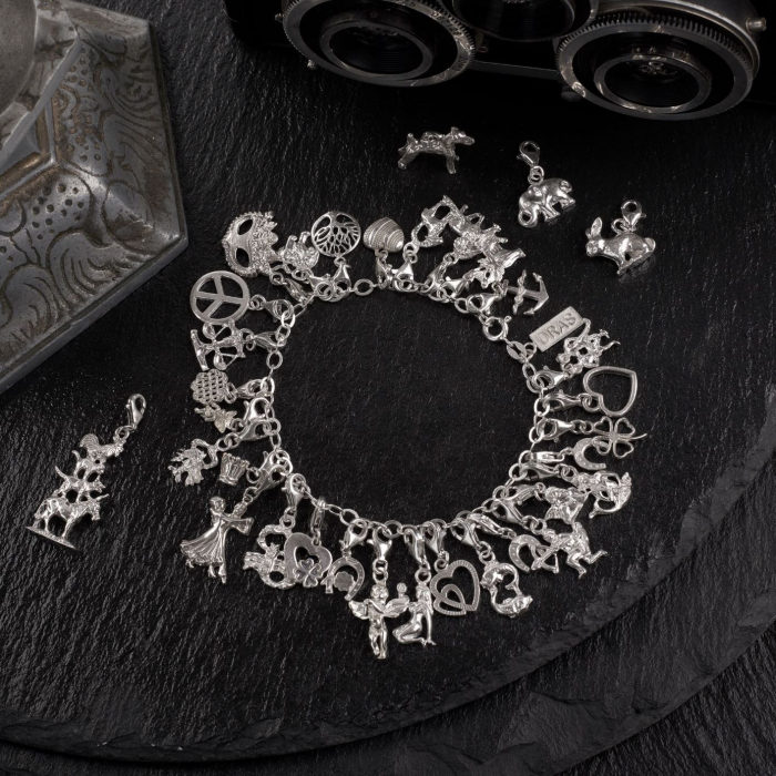 Bratara snur negru personalizata zodie Gemeni argint zodiac european 10146240 Dras [4]