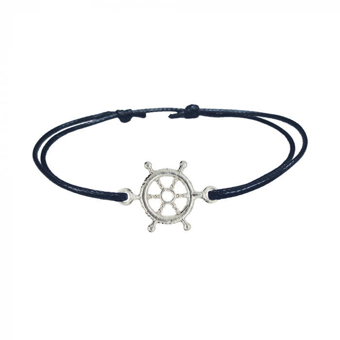 Bratara snur negru personalizata Timona argint 6435165 Dras [1]