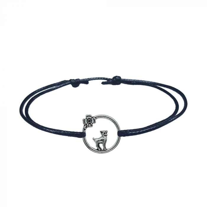 Bratara snur negru personalizata zodie Berbec argint zodiac european 10144240 Dras [1]