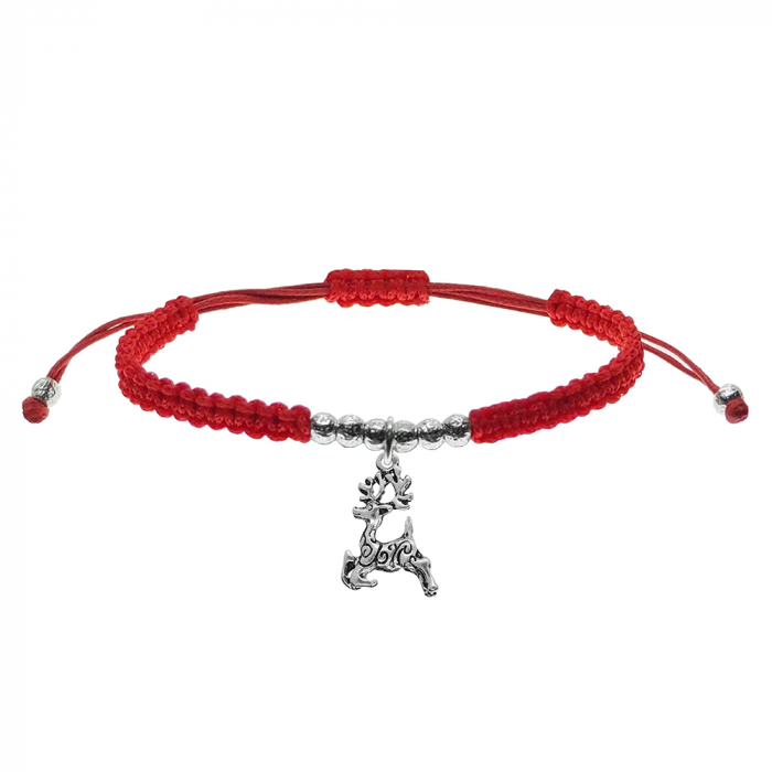 Martisor Bratara snur rosu impletita manual personalizata Ren argint 9705380 Dras [1]