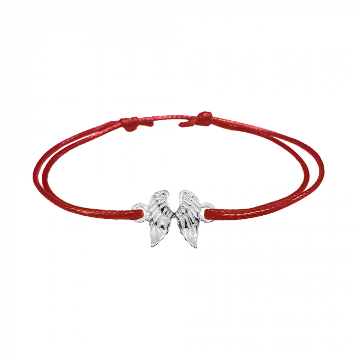 Martisor Bratara snur rosu personalizata Aripi inger argint 9263160 Dras [1]