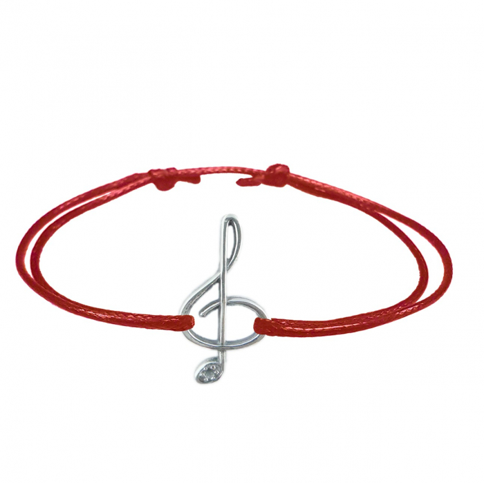 Bratara snur rosu personalizata Chei sol argint 6100185 Dras [1]