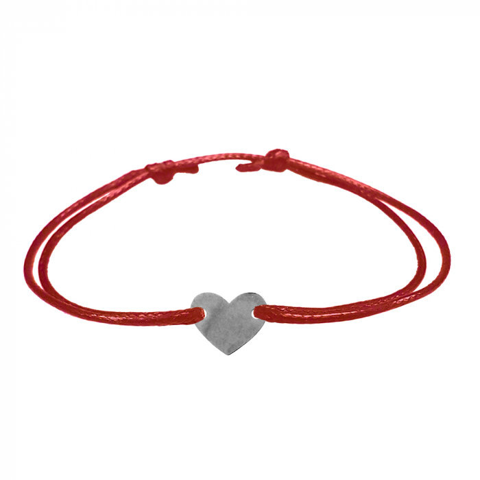 Bratara snur rosu personalizata Inimioara argint 10164100 Dras [1]