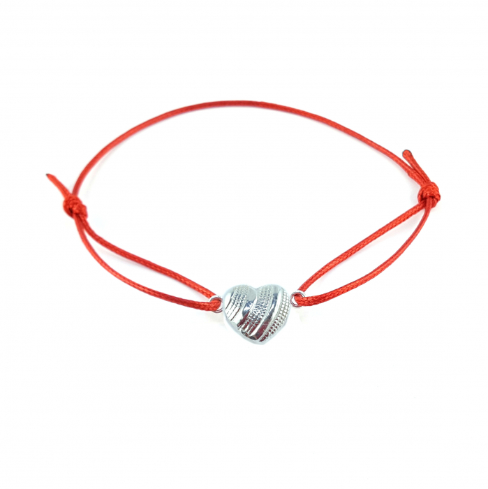 Bratara snur rosu personalizata Inimioara argint 6030155 Dras [2]