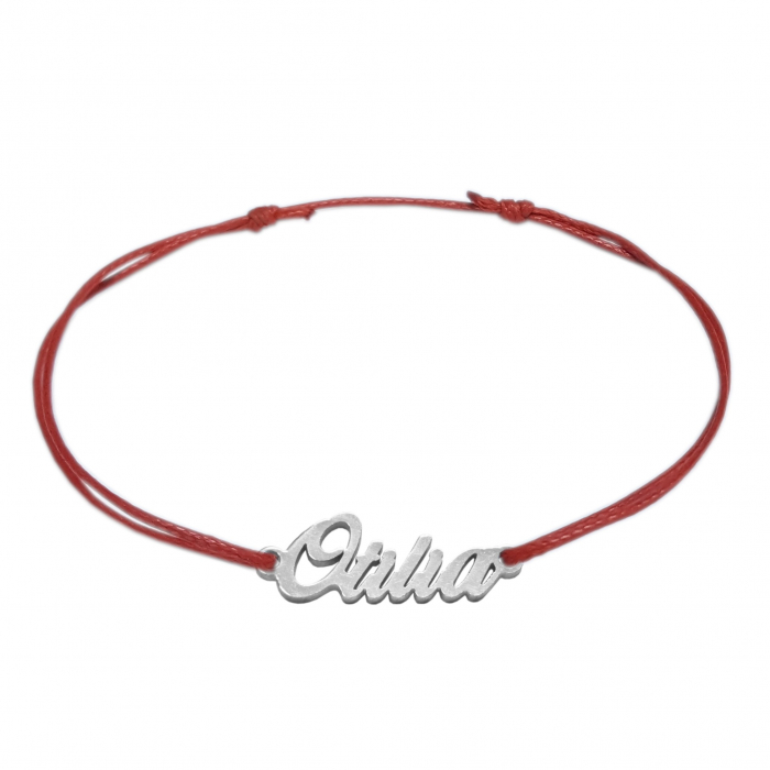 Martisor Bratara snur rosu personalizata nume Otilia argint 9454100 Dras [1]