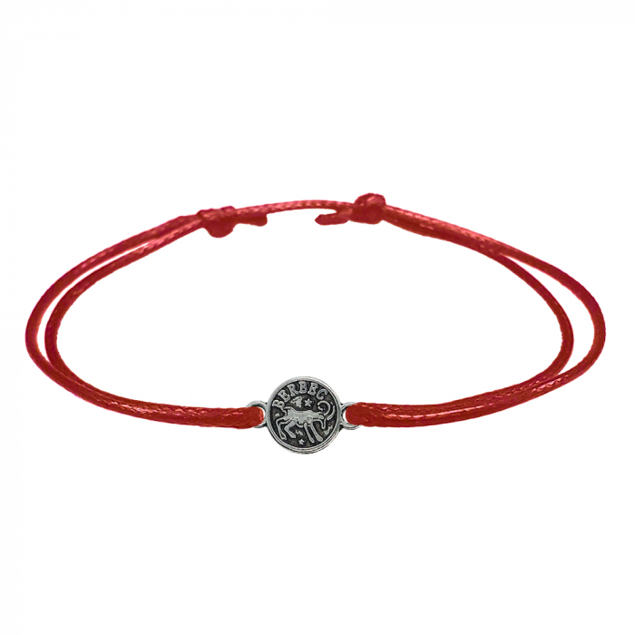 Bratara snur rosu personalizata zodie Berbec argint zodiac european 9785100 Dras [1]