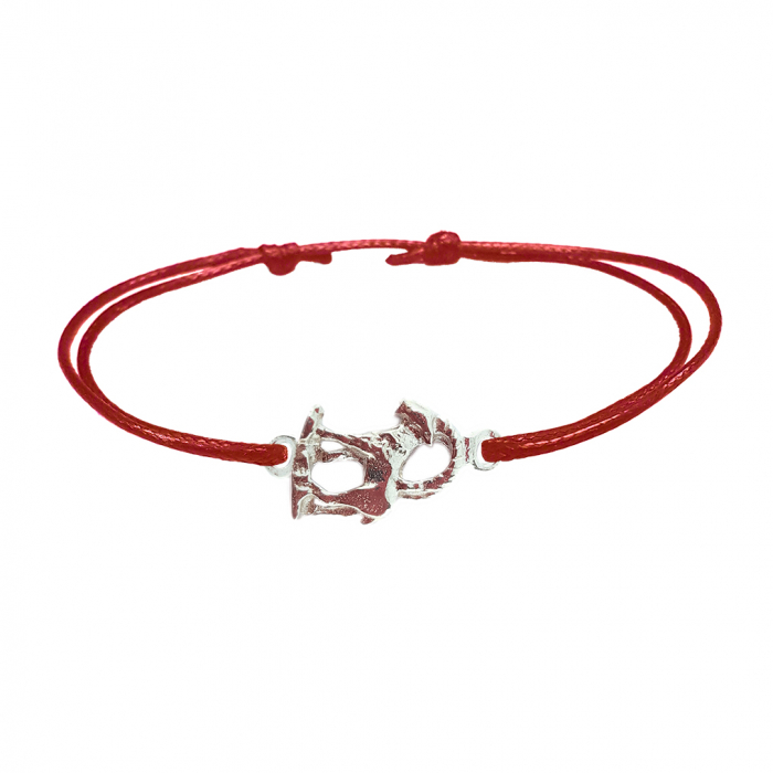 Bratara snur rosu personalizata zodie Capricorn zodiac european argint 9240120 Dras [1]
