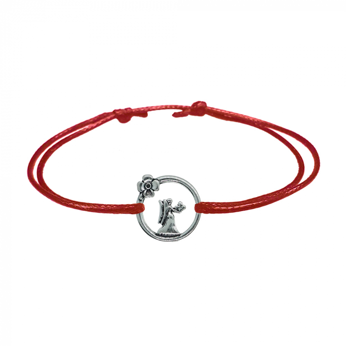 Martisor Bratara snur rosu personalizata zodie Fecioara argint zodiac european 10149240 Dras [1]