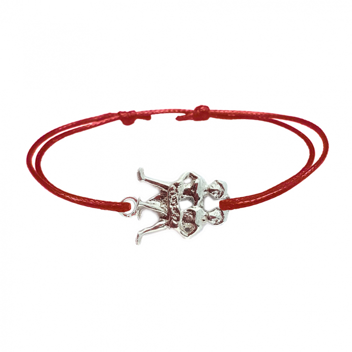 Martisor Bratara snur rosu personalizata zodie Gemeni zodiac european argint 9242120 Dras [1]