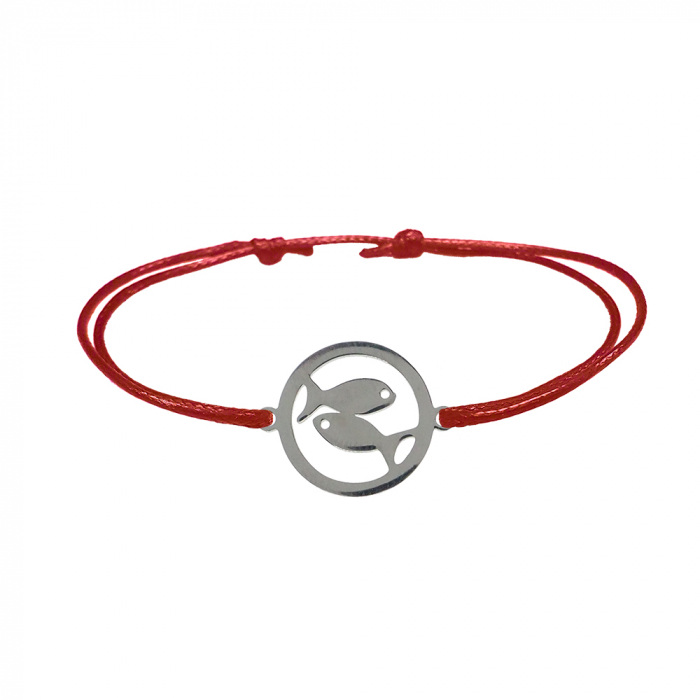 Bratara snur rosu personalizata zodie Pesti argint zodiac european 9773160 Dras [1]