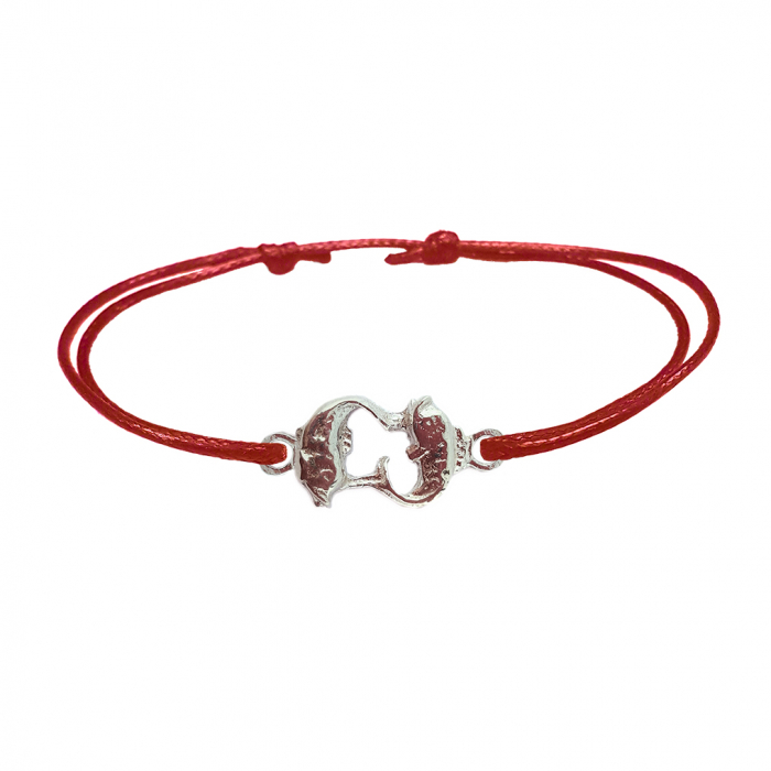 Bratara snur rosu personalizata zodie Pesti zodiac european argint 9245120 Dras [1]