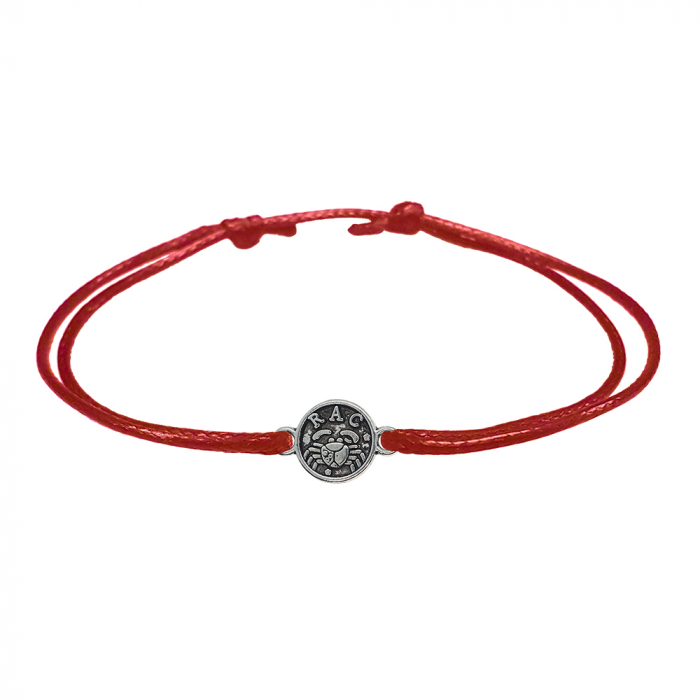 Bratara snur rosu personalizata zodie Rac argint zodiac european 9788100 Dras [1]