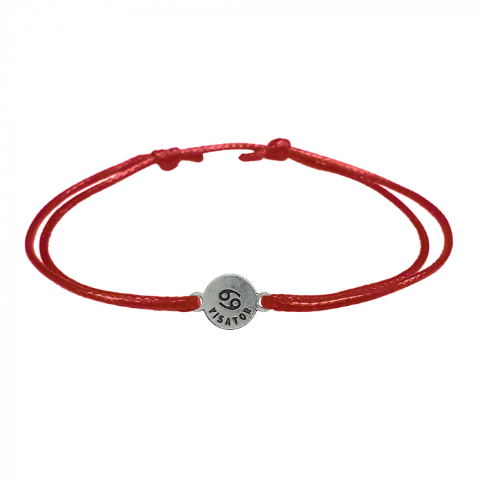 Bratara snur rosu personalizata zodie Rac argint zodiac european 9788100 Dras [2]