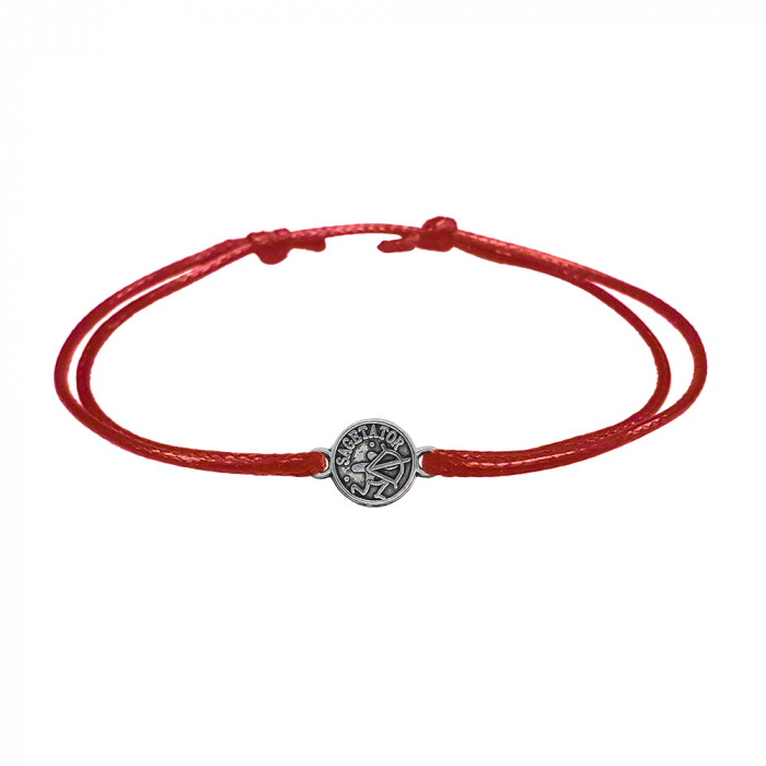 Bratara snur rosu personalizata zodie Sagetator argint zodiac european 9793100 Dras [1]