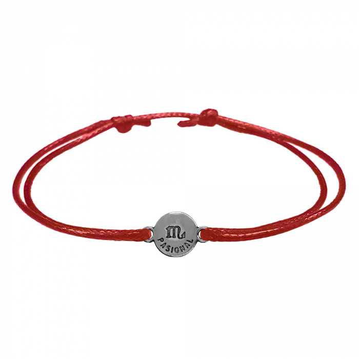Bratara snur rosu personalizata zodie Scorpion argint zodiac european 9792100 Dras [2]