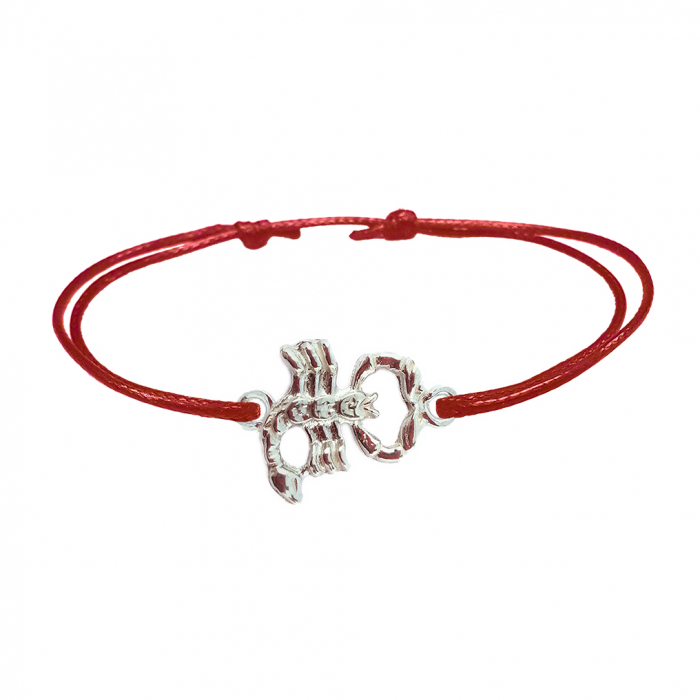Martisor Bratara snur rosu personalizata zodie Scorpion zodiac european argint 9244135 Dras [1]