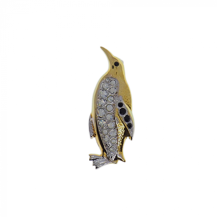 Brosa galvanizata figurina Pinguin partial aurita model 15107_4P Dras [1]