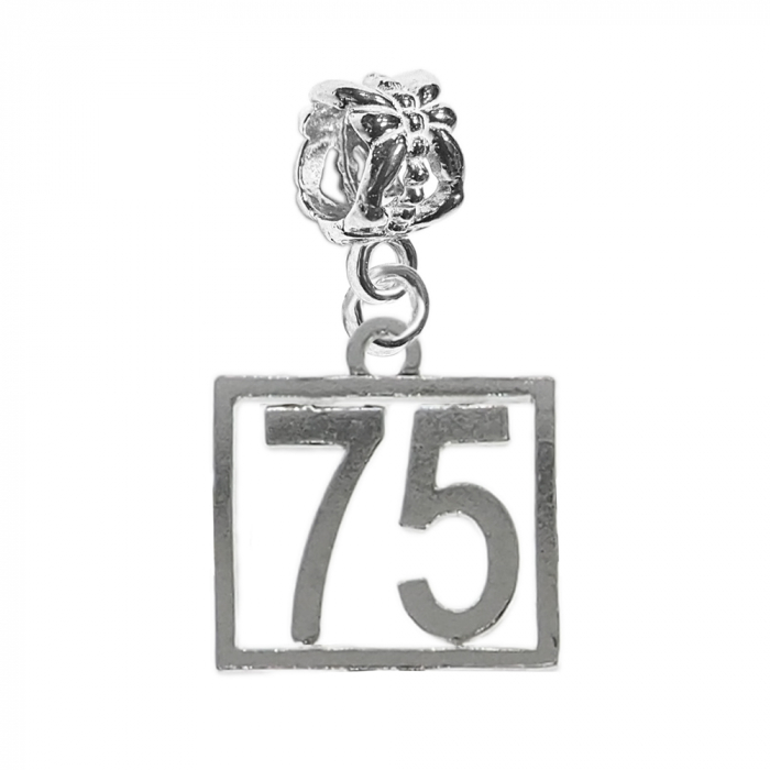 Charm argint Cifra 75 numar norocos cifre aniversare 10247_5360 Dras [1]